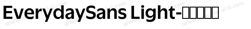 EverydaySans Light字体转换